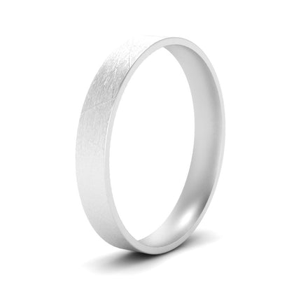 Ice Textured Mens 5mm Comfort Fit Wedding Band