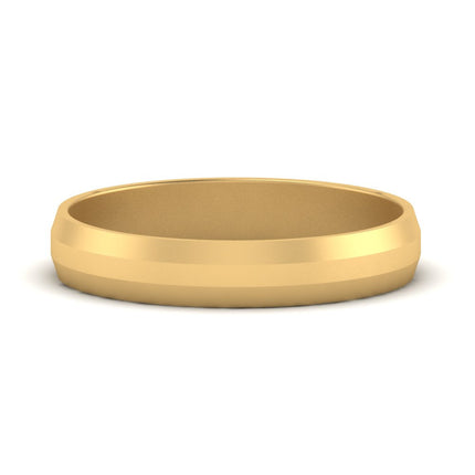 4 mm Wedding Band Beveled Edge Matte
