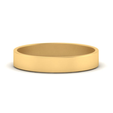 5 mm Flat Gold Wedding Band