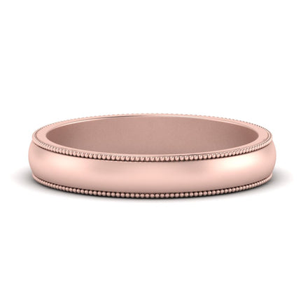 Milgrain Matte Finish Mens Band