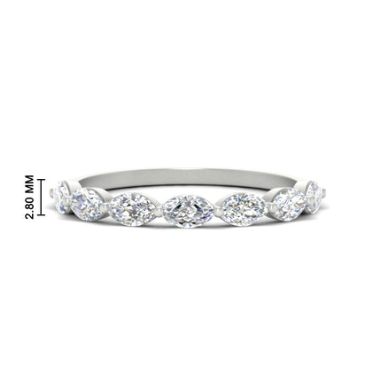 7 Stone Marquise East West 1 Carat Band