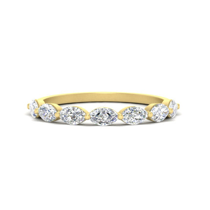7 Stone Marquise East West 1 Carat Band