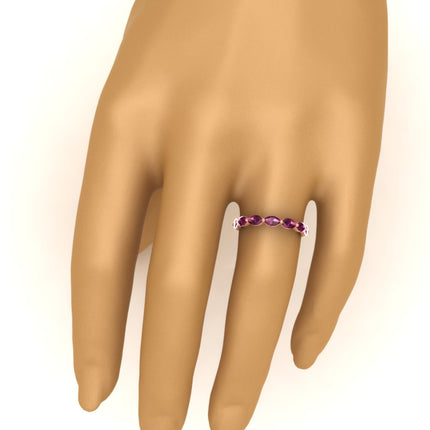 7 Stone Marquise East West 1 Carat Band