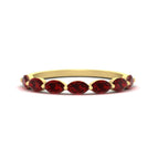 14k Yellow Gold / Ruby / Lab Grown