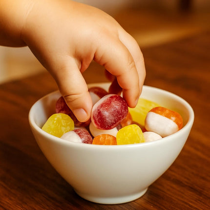 Andy Anand Chocolatier Sugar Free Trio of Strawberry Cream, Orange Cream & Lemon Cream Candy Hard Candy, Unique taste, Flown from Europe 25 Pieces - Sugar & Aspartame Free - Naturally Flavored & Sweetened - Non-GMO, Gluten Free, Keto & Diabetic Friendly