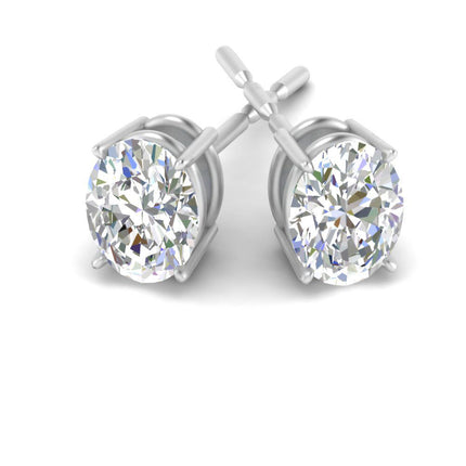 Stud Earring Basket Oval Shaped