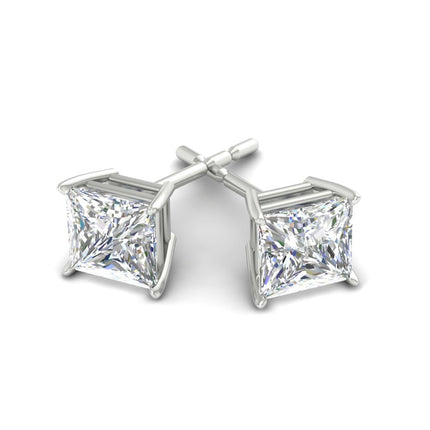 Princess Cut Diamond Stud Earring