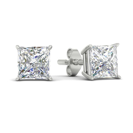 Princess Cut Diamond Stud Earring