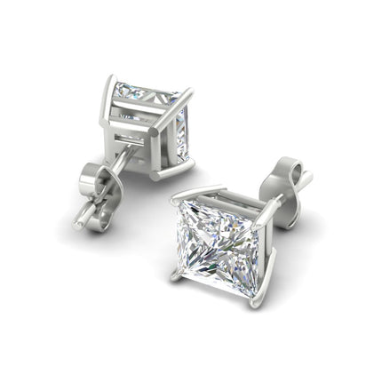 Princess Cut Diamond Stud Earring