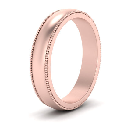 Milgrain Matte Finish Mens Band