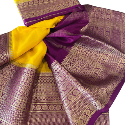 120gm Thickness Pure Mysoore Silk Saree