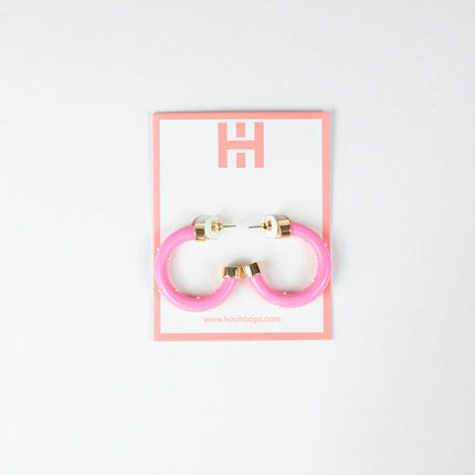 Mini Hoops - Bubble Gum with Pearls