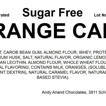 Andy Anand Deliciously Indulgent Sugar Free Orange Cake - Irresistible Taste without Added Sugar - Perfect Bakery Dessert For Diabetic (2 lbs)