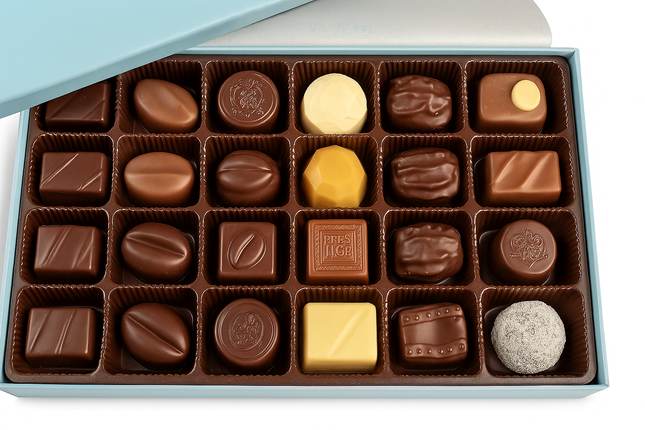 Andy Anand Sugar Free Chocolate Truffles Gift Box – 16 Pc Belgian Delight, 60% Chocolate (Cocoa Butter)