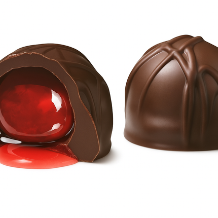 Andy Anand Sugar-Free Vegan Dark Chocolate Cherry Cordial Truffles – 24 Pc Gift Box, 60% Cocoa Butter, Decadent & Healthy.