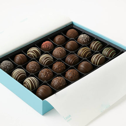 Andy Anand Artisan Dark Chocolate Truffles – 16 Pc Handmade Vegan Gourmet Chocolate Temptations, Perfect Gift Box for Anniversaries & Any Occasion, Made with 60% Chocolate (Cocoa Butter)