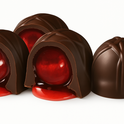 Andy Anand Sugar Free Cherry Cordial Dark Chocolate Truffles – 48 Pcs Vegan Gourmet Gift Box, Decadent Chocolate Treats Made with 60% Cocoa Butter