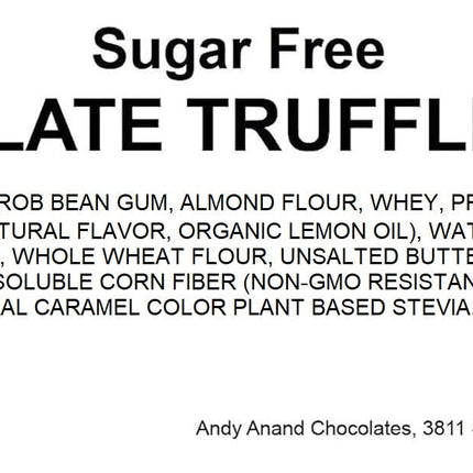 Andy Anand Deliciously Indulgent Sugar Free Chocolate Truffle Cake - Best Birthday Cakes Delivery From Bakery - Taste in Every Bite (2 lbs)