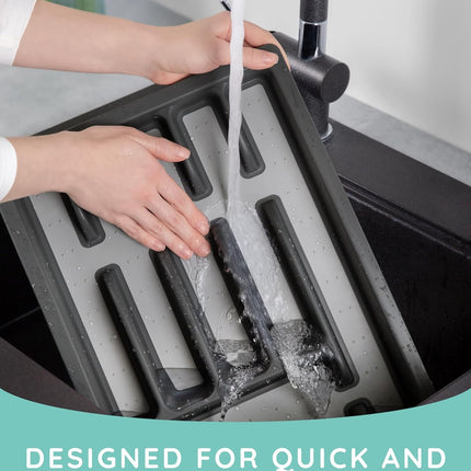 Expandable Drawer Organizer, Gray