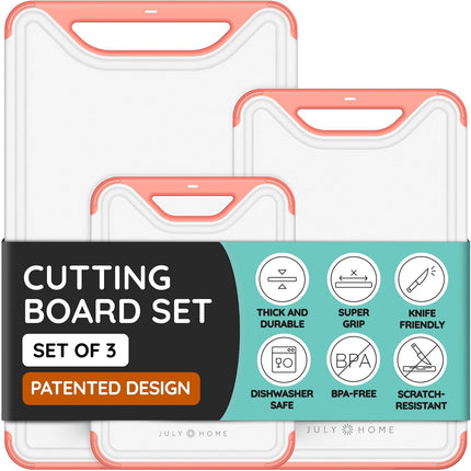 Cutting Board Set Of 3 Pink