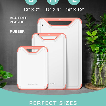 Cutting Board Set Of 3 Pink