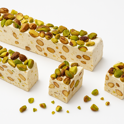 Andy Anand Roasted Pistachio Nougat Turron - Homemade Style brittle soft nougat Turron - A Delicious and Healthy Treat, Amazing-Delicious-Decadent 7 Oz