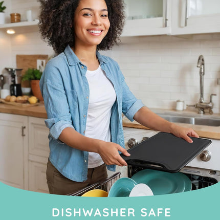 Cutting Board Set of 3, Black/Gray