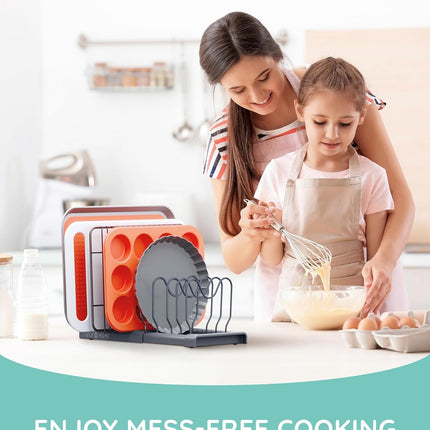 Expandable Lid Organizer, Gray