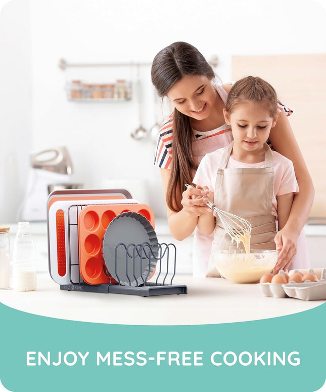 Expandable Lid Organizer, Gray