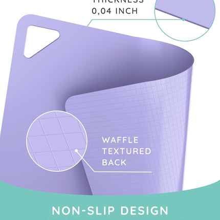 Flexible Cutting Mats Set of 3, GR/BL/LLC