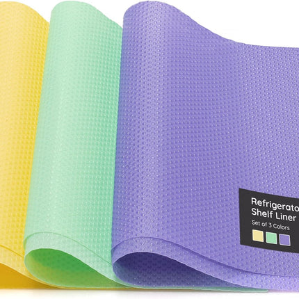 Refrigerator Mats, pack of 6, LLC/MNT/YLW