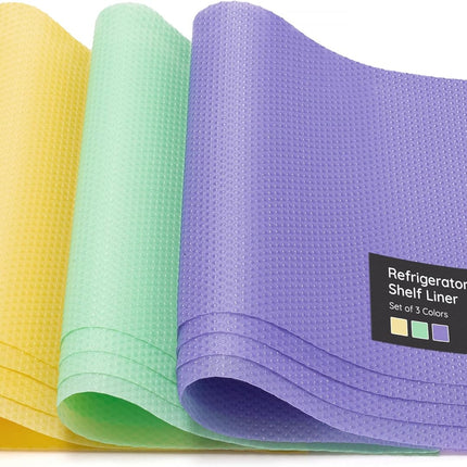 Refrigerator Mats, pack of 12, LLC/MNT/YLW