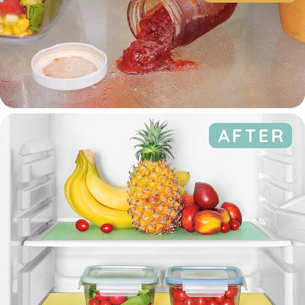 Refrigerator Mats, pack of 12, LLC/MNT/YLW