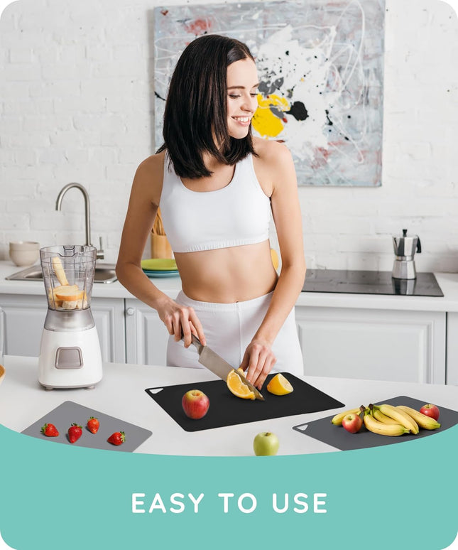 Flexible Cutting Mats Set of 3, Gray