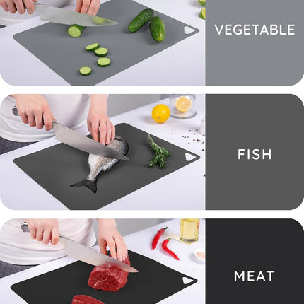 Flexible Cutting Mats Set of 3, Gray