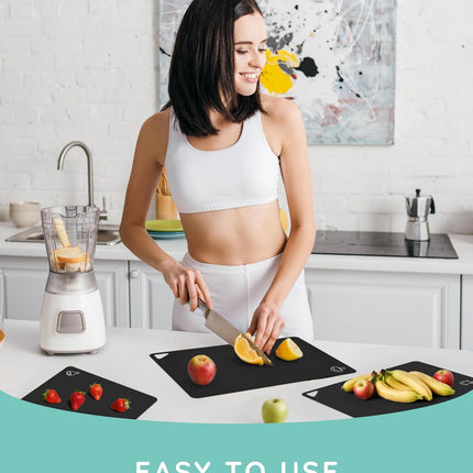 Flexible Cutting Mats Set of 3, Black