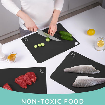 Flexible Cutting Mats Set of 3, Black