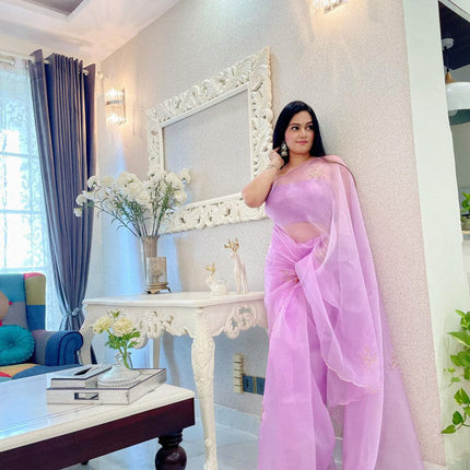 Beautiful Banarasi Designer Chiffon Saree