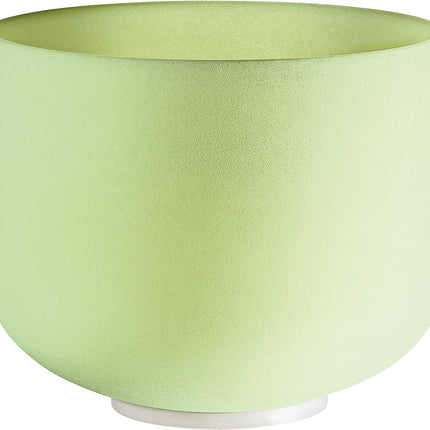 10" Emerald Crystal Singing Bowl, Note F4, Heart Chakra