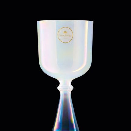 5.5" Crystal Singing Chalice, A4, Creamy, Brow Chakra