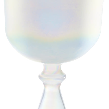 6.75" Crystal  Chalice, C4Singing, Creamy, Root Chakra