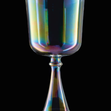 7" Crystal Singing Chalice, B3, Clear, Crown Chakra