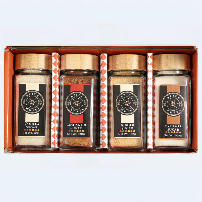 Cozy Sugar Gift Set – Vanilla, Cinnamon, Ginger & Caramel