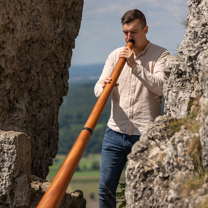 73.2" Sliced Pro Didgeridoo, Tuning D, Natural