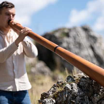 73.2" Sliced Pro Didgeridoo, Tuning D, Natural