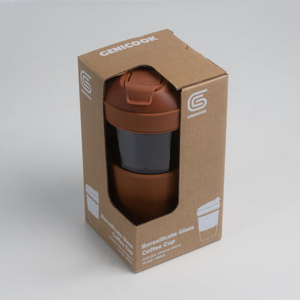 Borosilicate Glass Coffee Cup - Brown