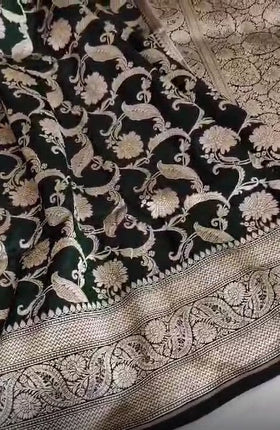 Banarasi Handwoven Pure Katan Silk Saree