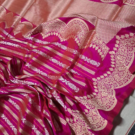 Exclusive Handloom Pure Banarasi Katan Silk Smooth and Soft Fabric Saree
