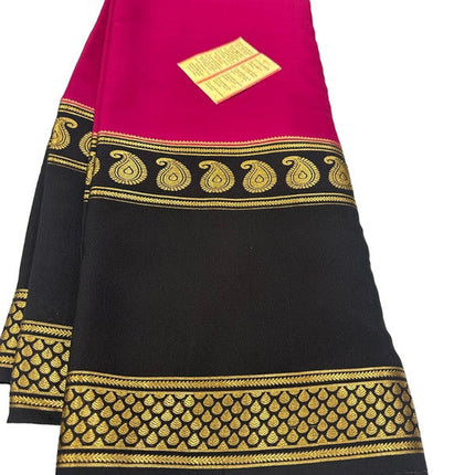 120gm Pure Mysore Silk Saree With Bentex Border