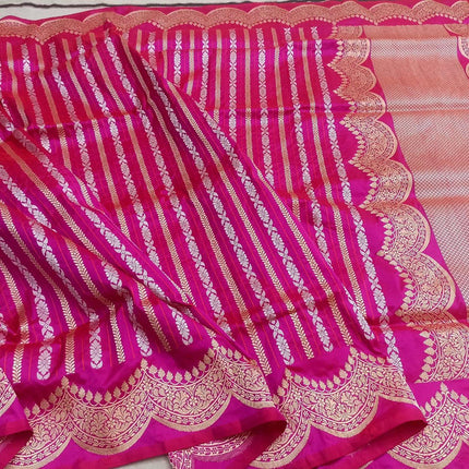 Exclusive Handloom Pure Banarasi Katan Silk Smooth and Soft Fabric Saree